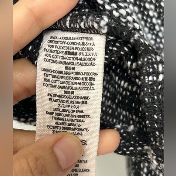 Free People Nyima Black & White Tweed Dress - Picture 8 of 11